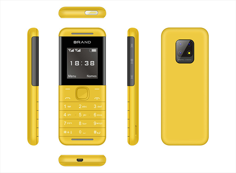 گوشی bm888 رنگ زرد 